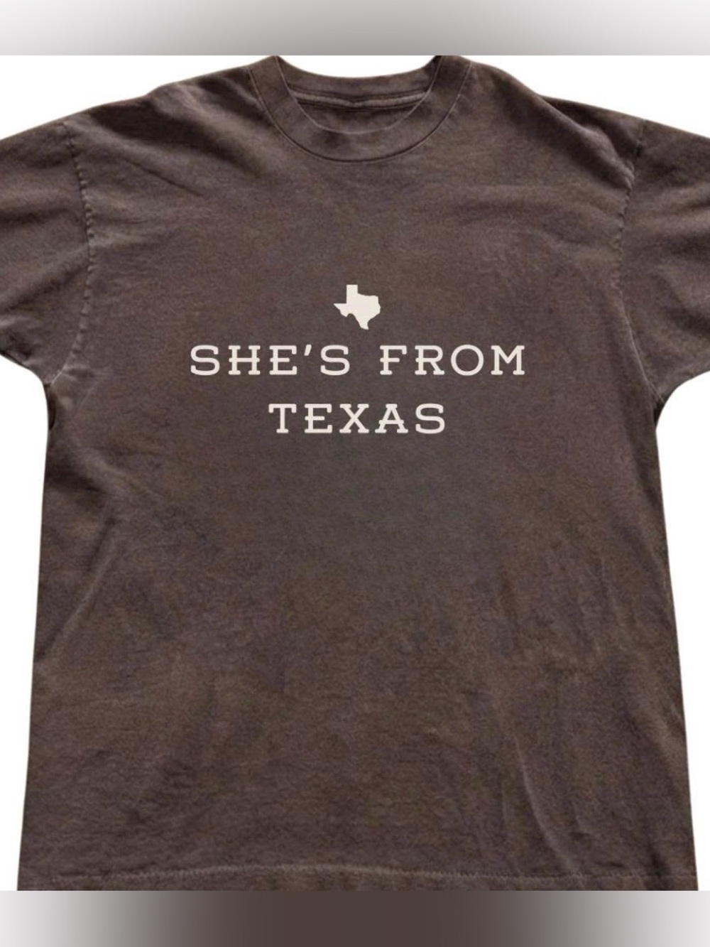 She's From Texas T-Shirt - Brown